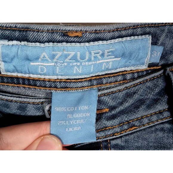 Azzure Womens Light Wash Straight Leg Jeans Size 31 - Picture 3 of 10